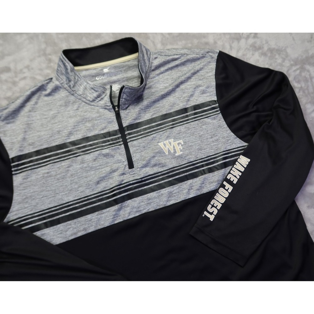 Wake Forest Demon Deacons Performance 1/4‎ Zip Thin Shirt Men's Size XXL 2XL